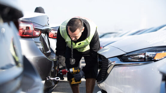 Mazda vehicle processing in LA