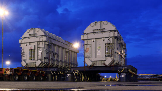 Siemens transformers in Zeebrugge