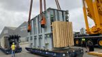 Stuffing transformer onto roll-trailer